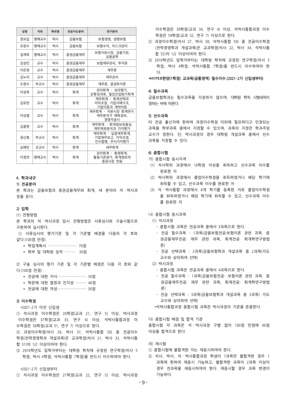 (9-11) 2025학년도 대학원 요람 원고(경상대학)