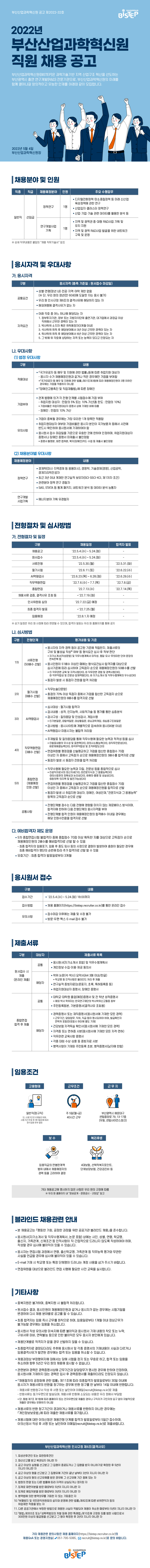 붙임1. 2022년 제3차 직원 채용 채용공고문