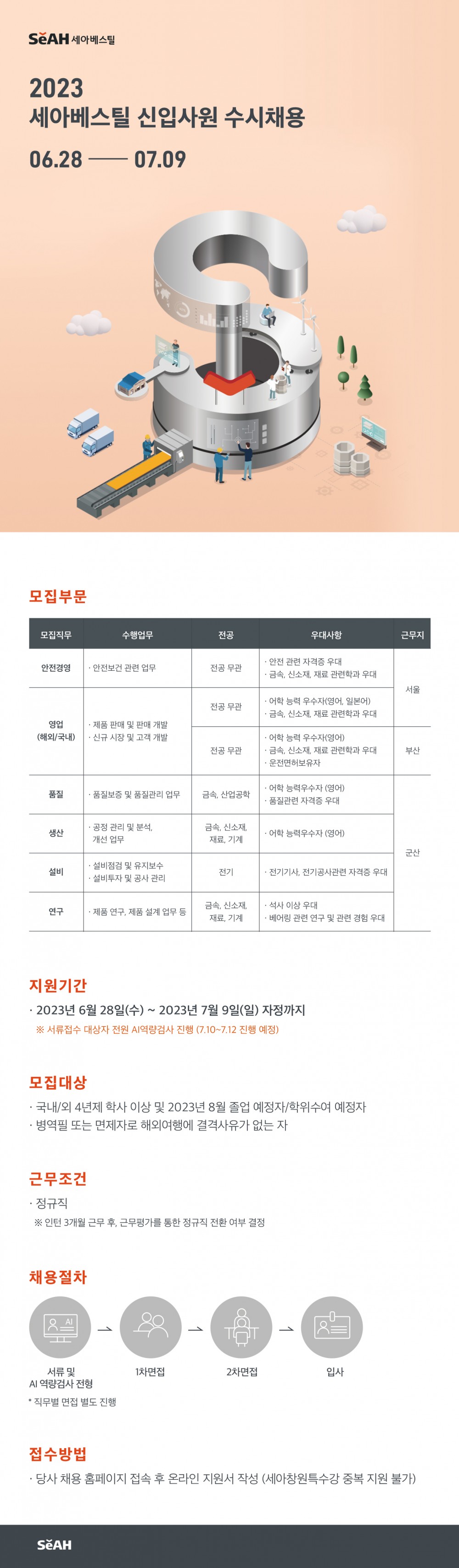 23상_세아베스틸_수시채용 웹플라이어_0626F